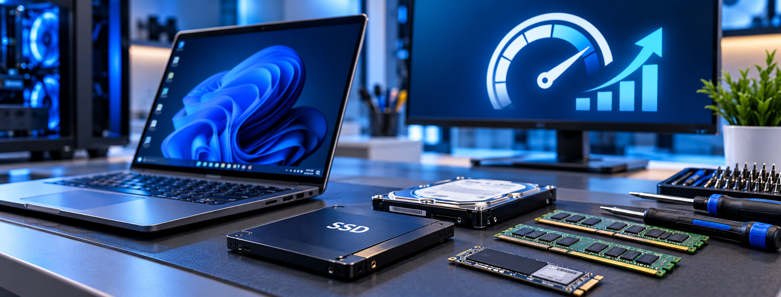 Computer Upgrades Crewe – SSD storage, RAM and Windows upgrades for laptops and desktop PCs
